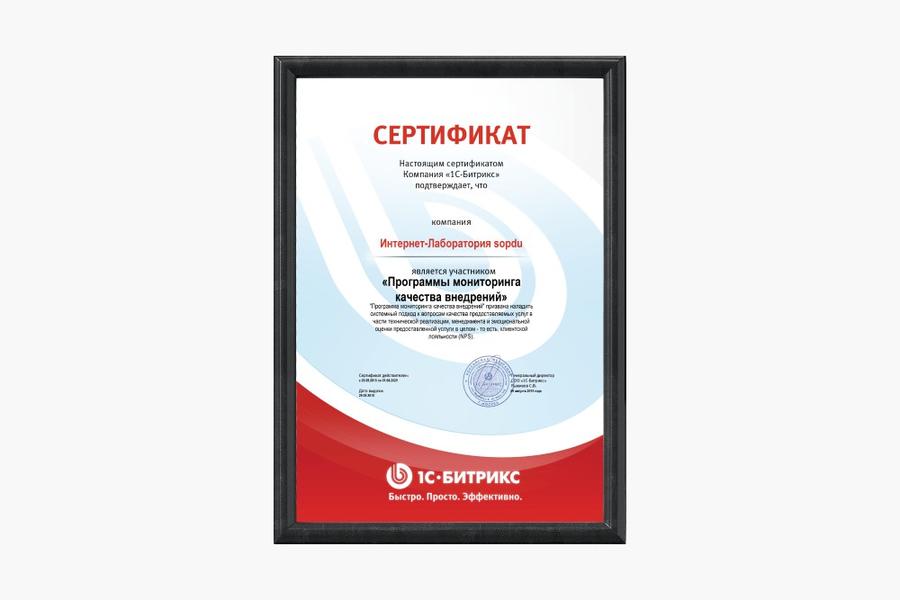 Программа мониторинга качества внедрений (1099)