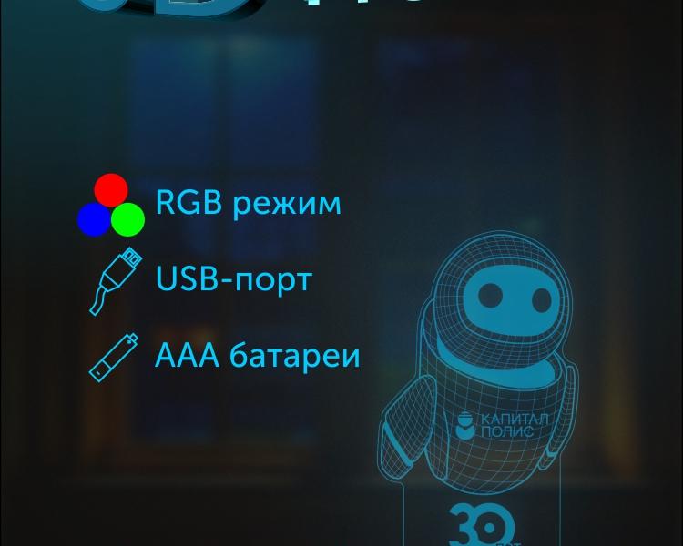 Карточка товара 3d ночник (1168)