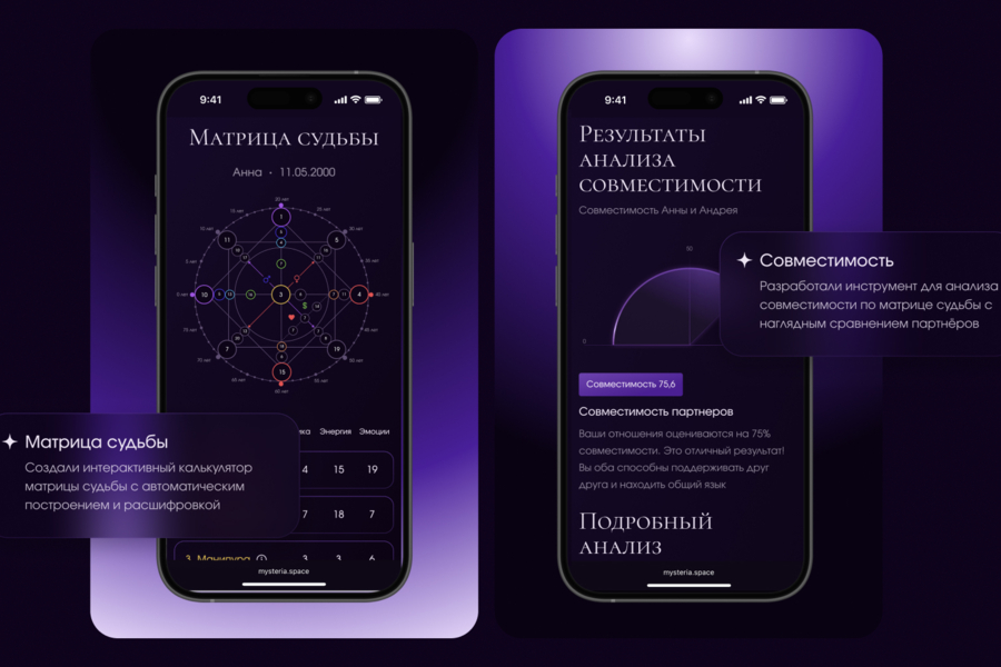 Разработка геймифицированной веб‑платформы Mysteria: AI‑оракул, Таро и эзотерика (5312)