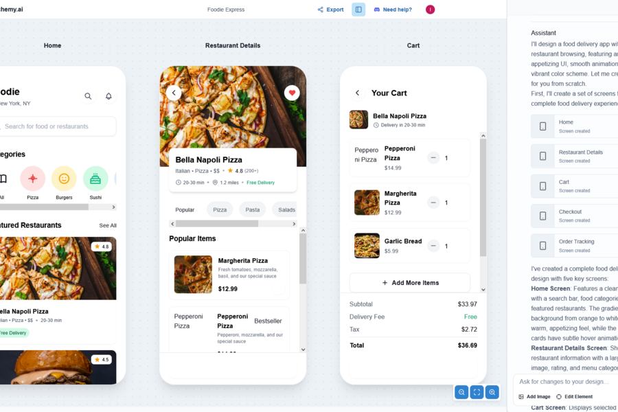 Appalchemy AI: мобильное приложение для ресторанов (5533)