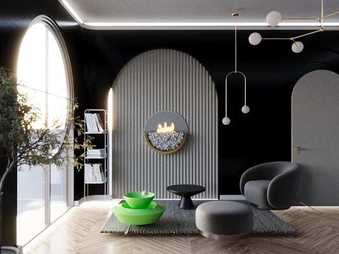 Autodesk 3ds Max: Интерьер комнаты (5473)