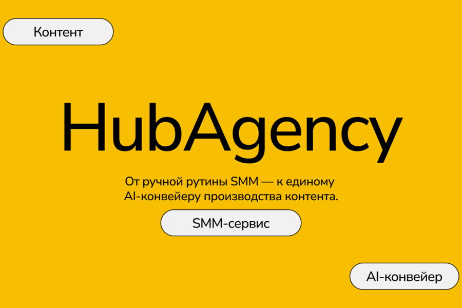 HubAgency — AI-конвейер для производства SMM-контента внутри агентства (6290)