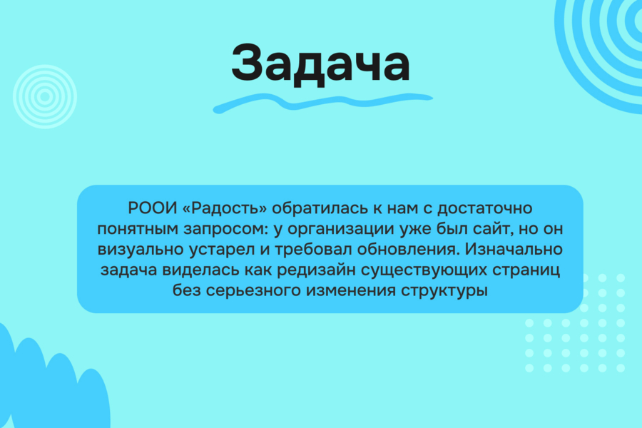 РООИ «Радость» — от устаревшего сайта к новой цифровой структуре (6554)