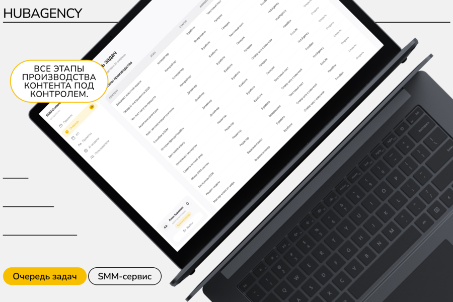 HubAgency — AI-конвейер для производства SMM-контента внутри агентства (6317)