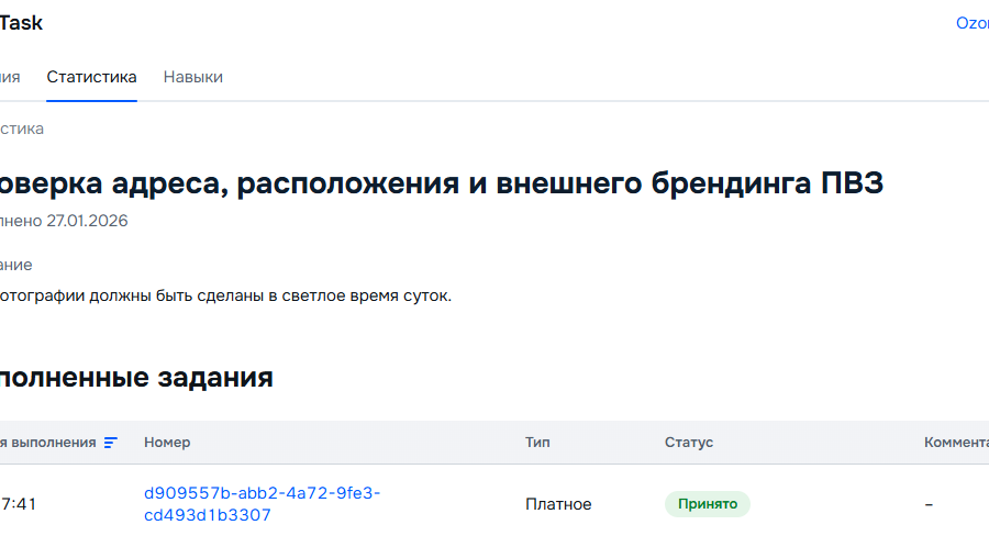 Проверка адреса, расположения и внешнего брендинга ПВЗ (6878)