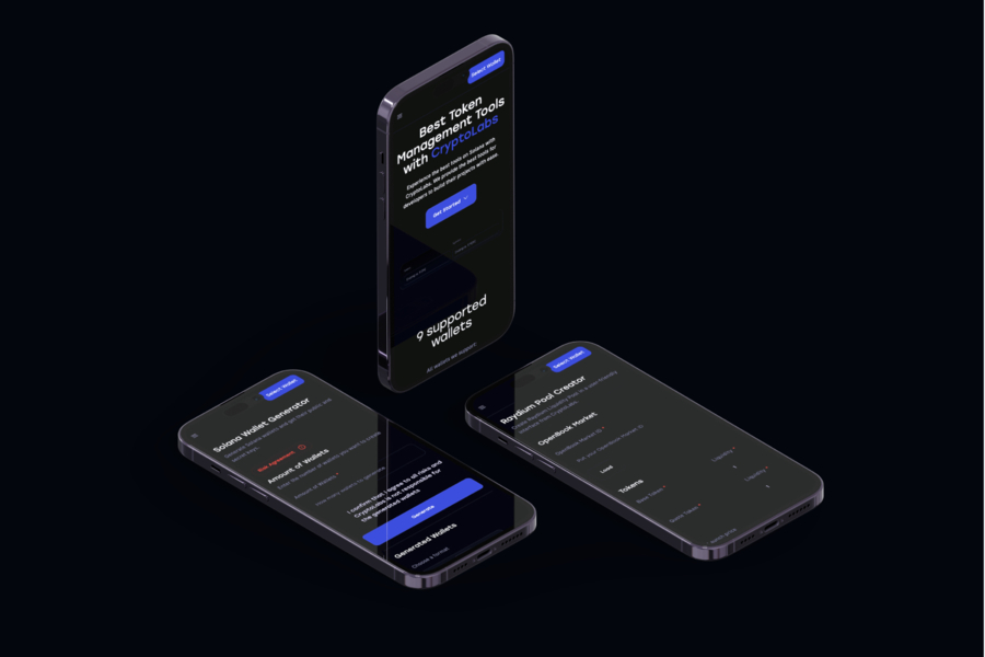 Разработка платформы Cryptolabs для управления токенами и блокчейнами (6635)