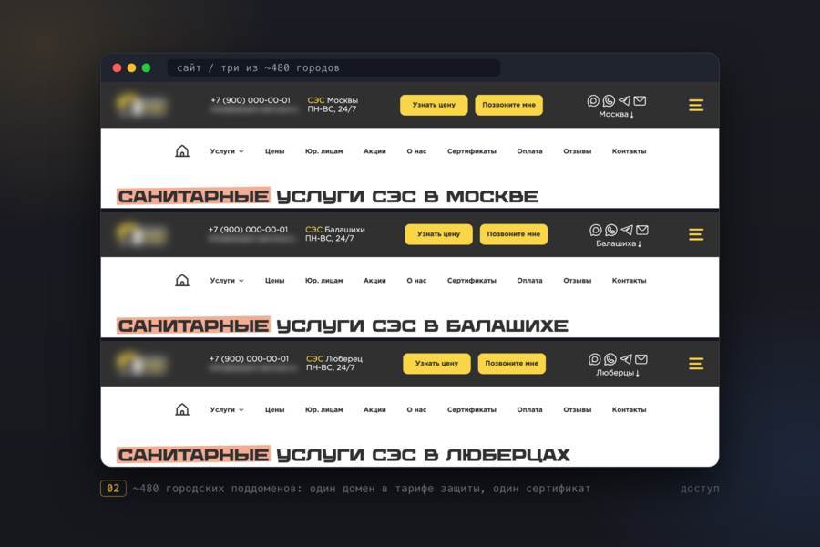 Доработка сайта санитарной службы на WordPress: вернул доступ после фильтрации, подтверждение заявок по SMS и умная маска телефона, два сервера с автопереключением (7247)